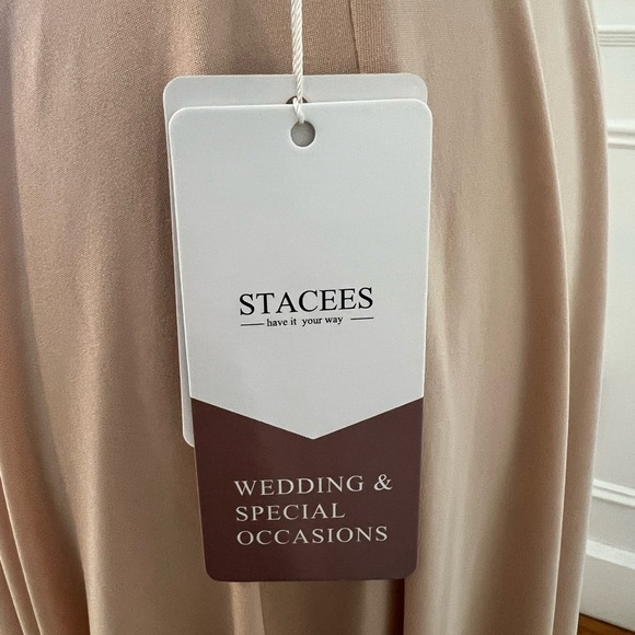 Stacees Champagne Bridesmaid Gown - Picture 4 of 5